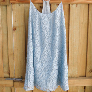 Blue Lace Mini Dress